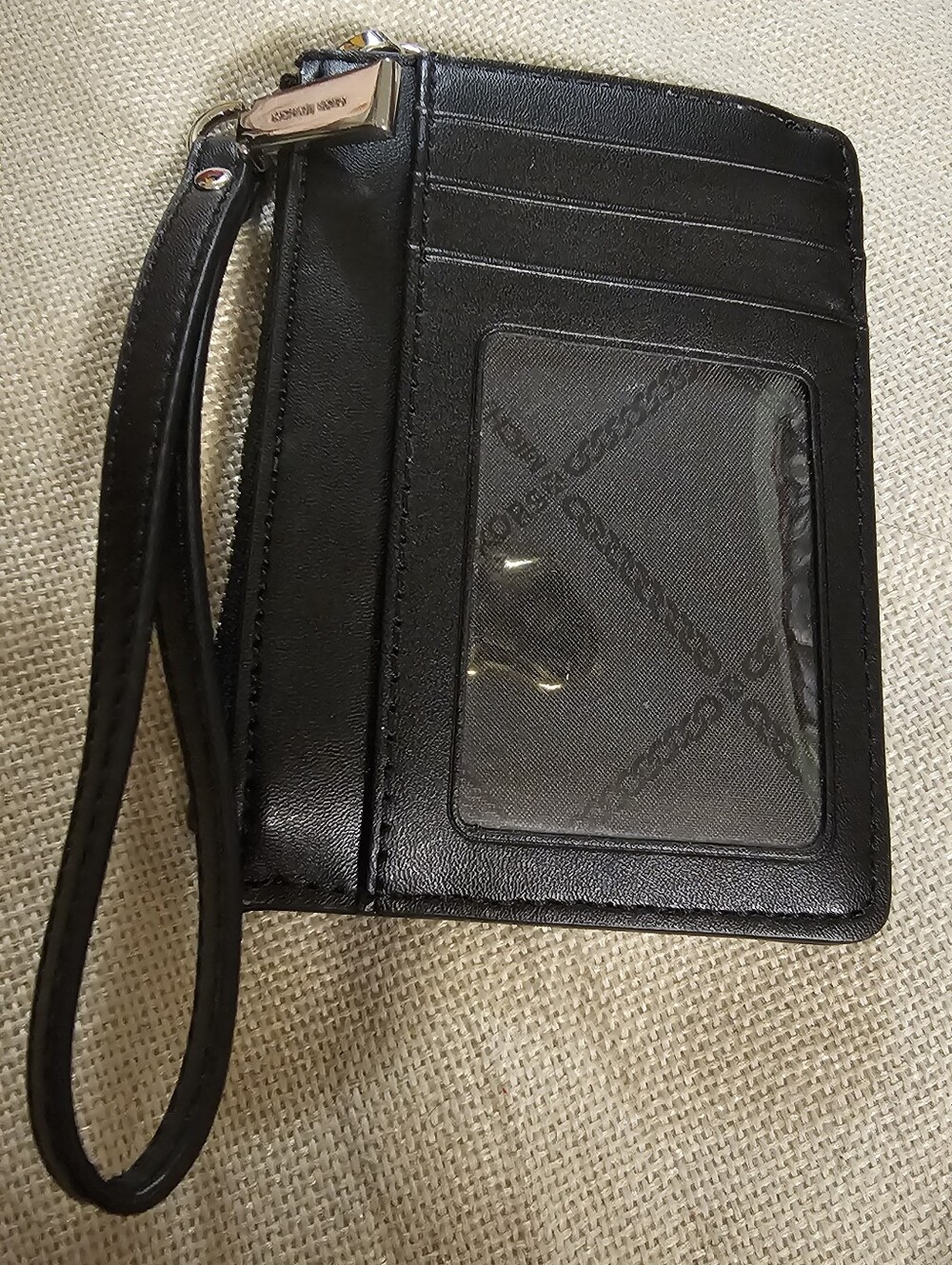 Michael Kors Jet Set Small Coin Purse Blk Monogram With Rhinestones EUC - Picture 6 of 16